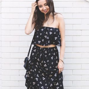 Dress with flowers